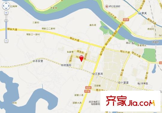 玫瑰東苑交通圖 
