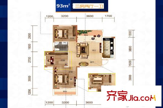 中民仁壽里D棟2/3號(hào)房 3室2廳1衛(wèi)1廚