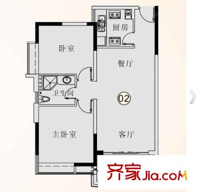 省柴小區(qū)戶型圖2室2廳 戶型圖 2室2廳1衛(wèi)1廚