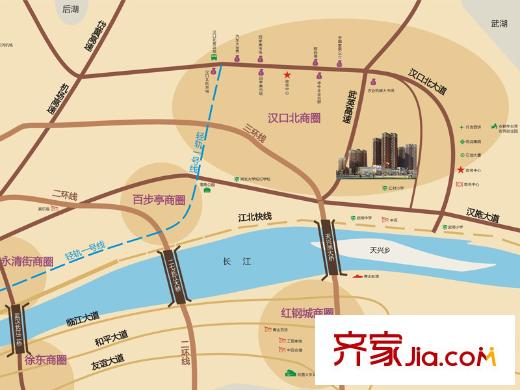 武湖新天地區(qū)位圖