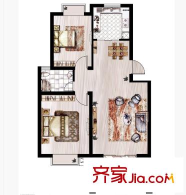 君悅尚品戶型圖2室2廳 戶型圖 2室2廳1衛(wèi)1廚