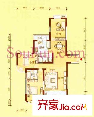 銀海華庭 戶型圖