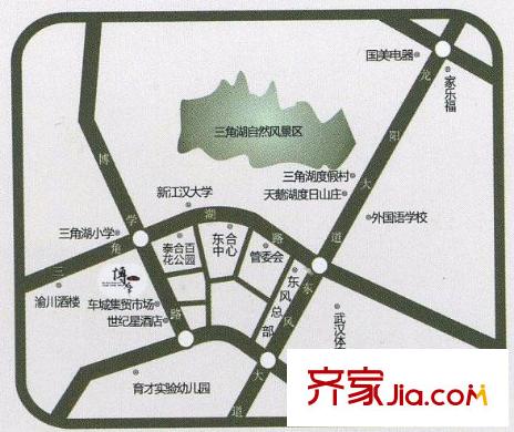 博學(xué)華府交通圖2