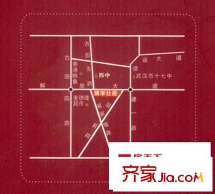 博學(xué)仕府交通圖