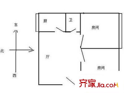 仁義社區(qū) 1室 戶型圖