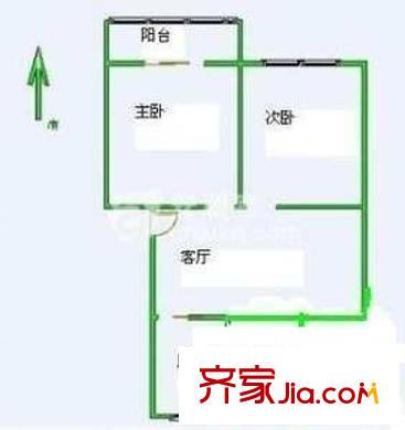 仁義社區(qū) 2室 戶型圖