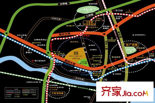 中建御景星城區(qū)位圖