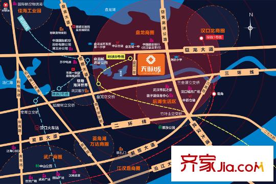 天縱城區(qū)位圖