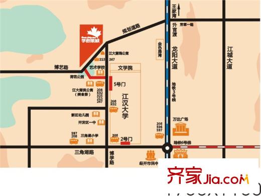 學(xué)府麗城區(qū)位圖