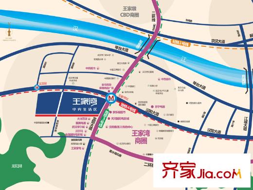 王家灣中央生活區(qū)區(qū)位圖