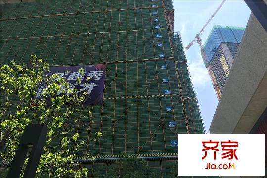 越秀星匯君泊三期1號樓施工進度一側(cè)（20150801）