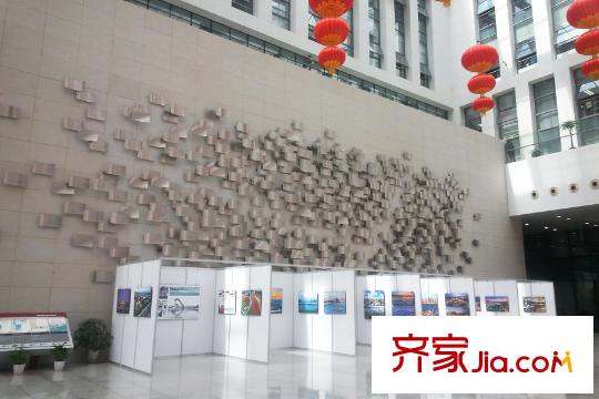 越秀星匯君泊周邊市民之家內(nèi)景一側(cè)