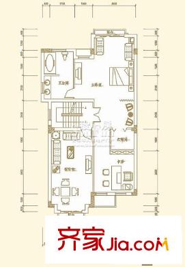 金橋港灣花園二期戶型圖H三層 7室3廳3衛(wèi)