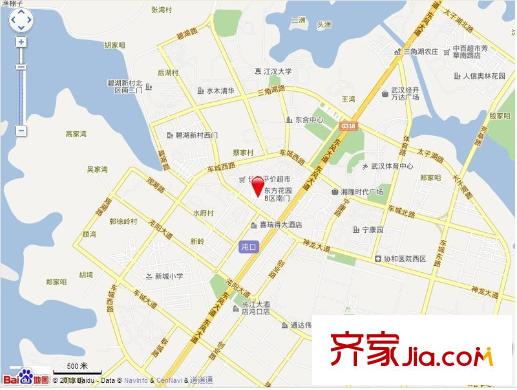 沌口東方花園交通圖