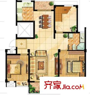 芷岸龍庭戶型圖2室2廳 戶型圖 2室2廳1衛(wèi)1廚
