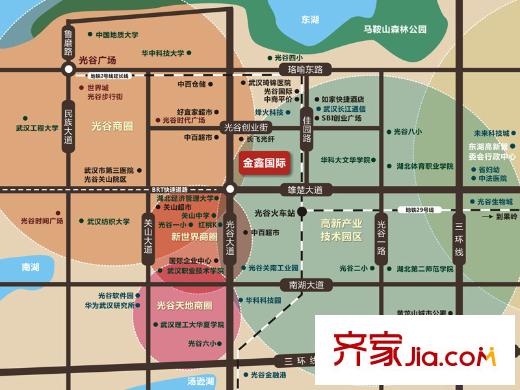 金鑫國際區(qū)位圖