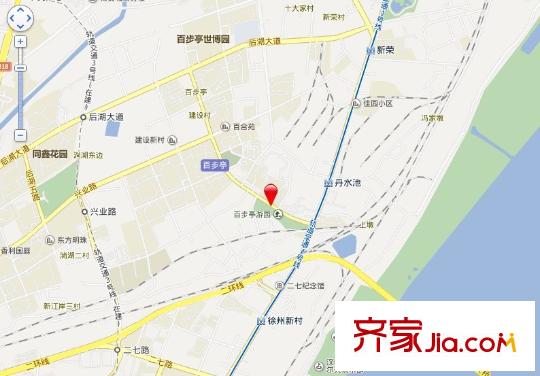 百步亭現(xiàn)代城二區(qū)交通圖