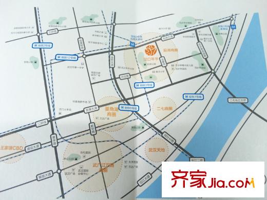 長投景城漢口年華交通圖