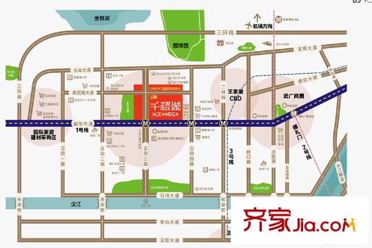 千禧城區(qū)位圖