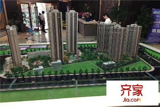 金島御平方米世家營銷中心展示沙盤側(cè)面（20150704）