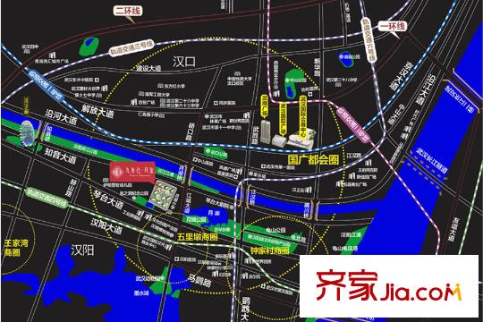 九龍倉(cāng)月璽區(qū)位圖