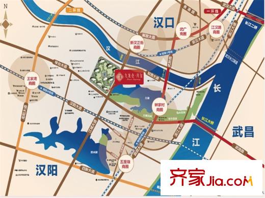 九龍倉(cāng)月璽交通方位圖