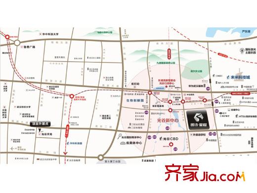 朗詩里程區(qū)位圖