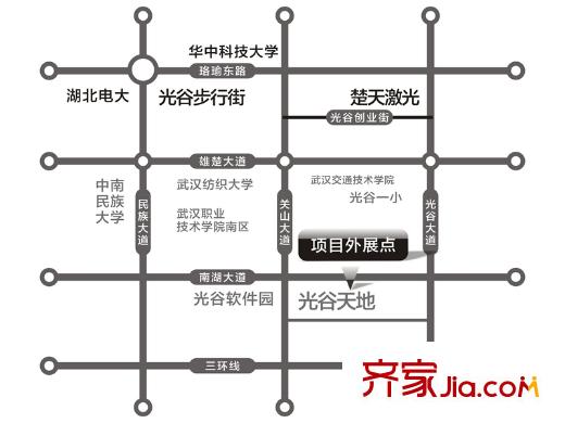 朗詩里程外展點地圖