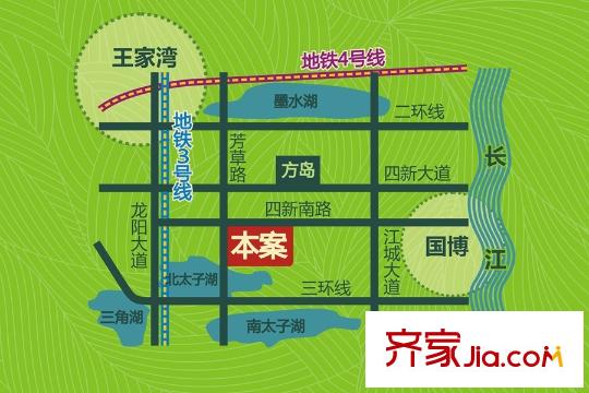 開來都市豐景區(qū)位圖