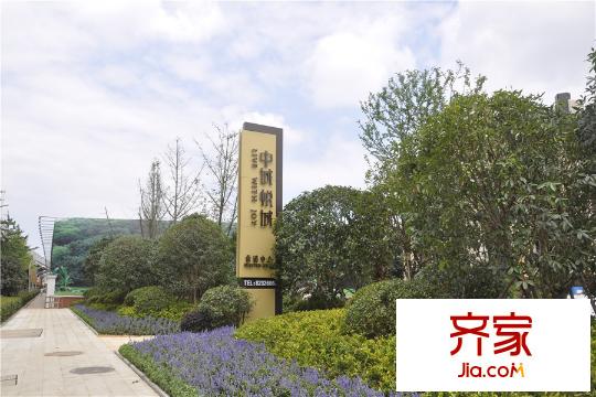 中城悅城售樓部標(biāo)牌及綠化實(shí)景（20150711)