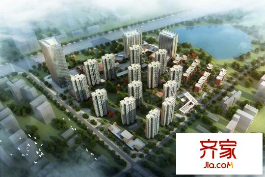 國創(chuàng)光谷上城項(xiàng)目鳥瞰圖（20150611）