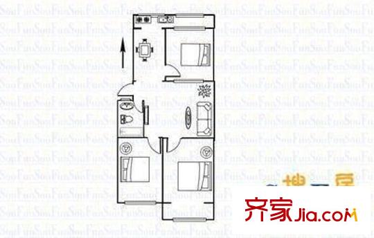 太原 富康家園二期 戶型圖