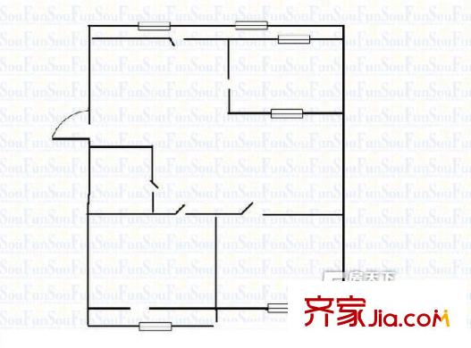 太原 二輕局宿舍 戶型圖