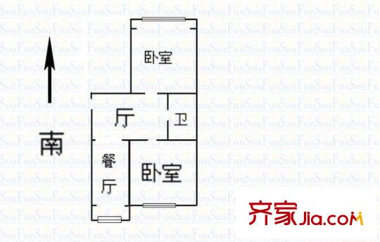 東站鐵路高層戶型圖b3 2室