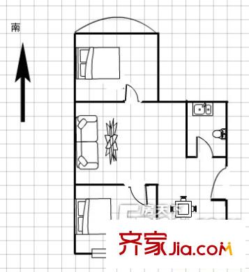 太原 電建一公司宿舍 戶型圖