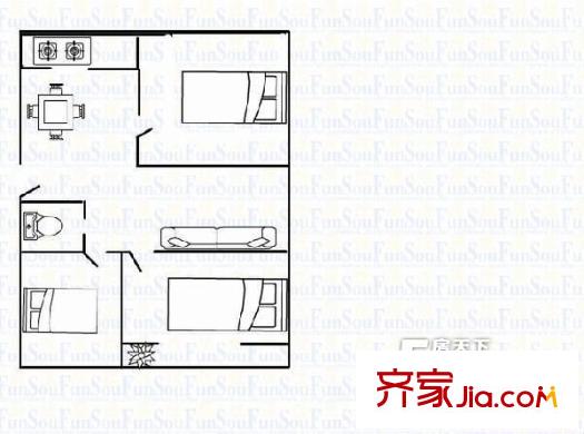 太原 大東關(guān)酒廠宿舍 戶型圖