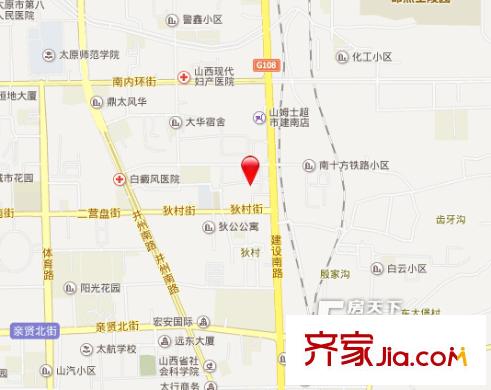 狄公公寓交通圖太原  