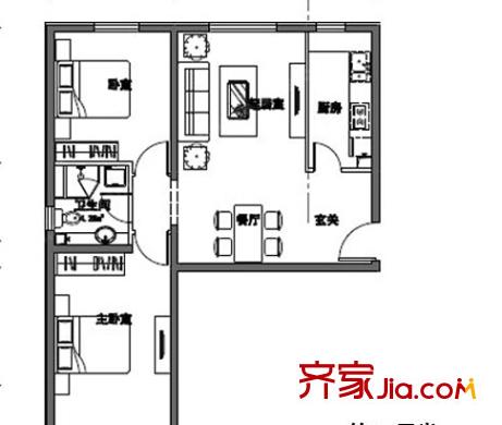 武汉杨春湖景苑户型图-齐家网小区库