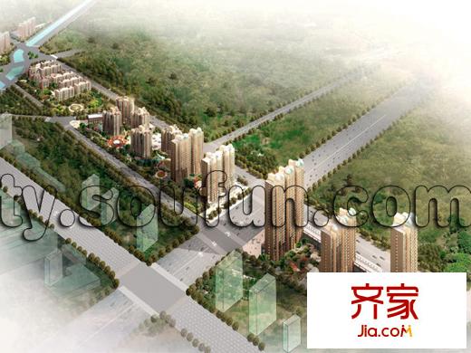 春天花園外景圖太原  