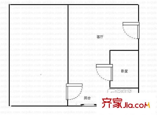 太原 壩陵路供電局宿舍 戶型圖