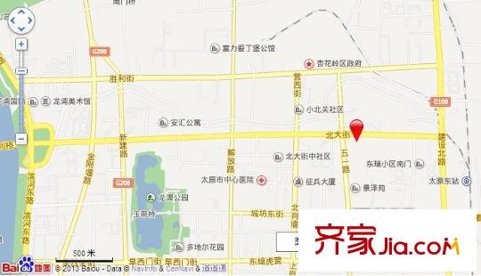 北大家園交通圖太原  