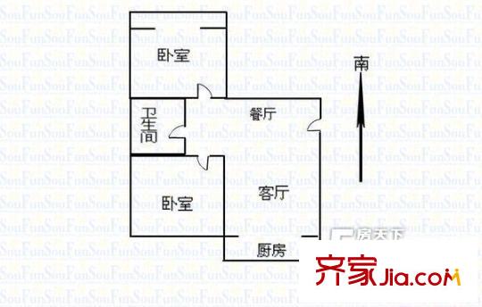 北際花園（國際大都會(huì)二期) 戶型圖