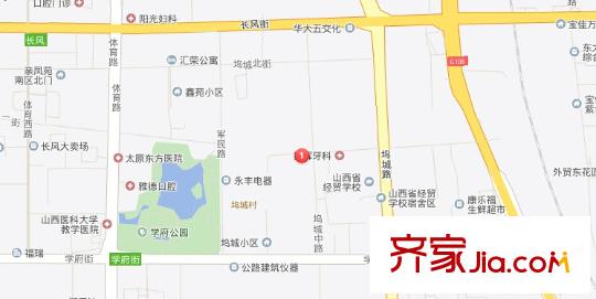 63軍南院宿舍交通圖太原  