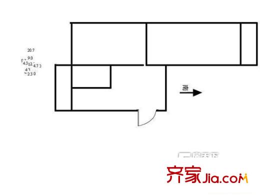 太原 迎澤法院宿舍 戶型圖