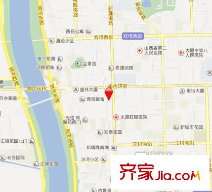 迎澤法院宿舍交通圖太原  