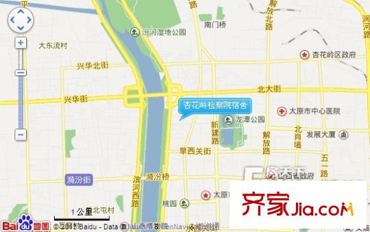 杏花嶺檢察院宿舍交通圖太原  