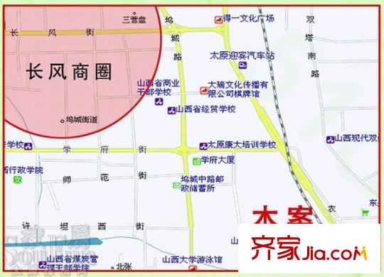 學(xué)府小院交通圖實(shí)景