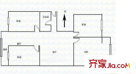 太原 五金交化宿舍 戶型圖