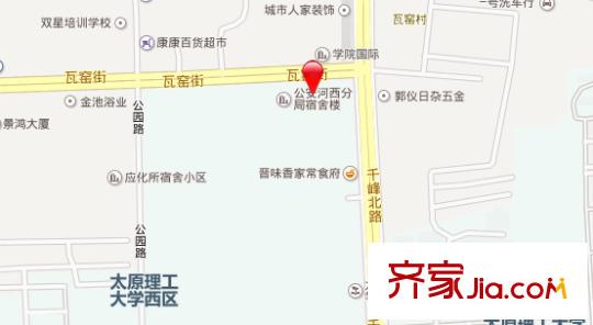 瓦窯街國土廳宿舍交通圖太原  