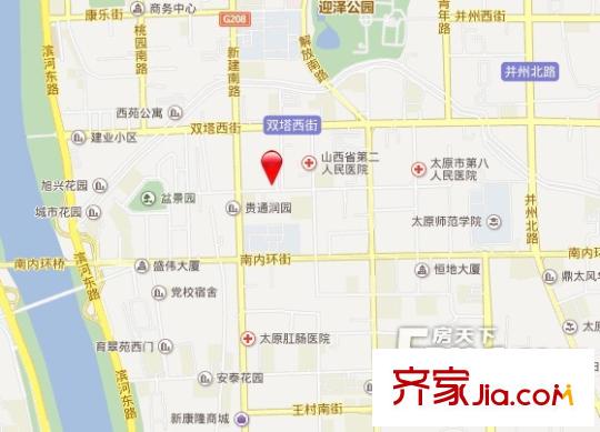通力公司宿舍交通圖太原  